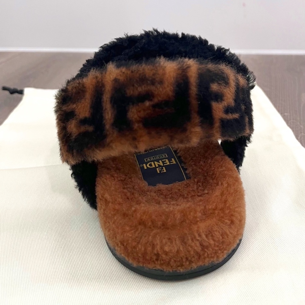 Fendi Shearling Sandals